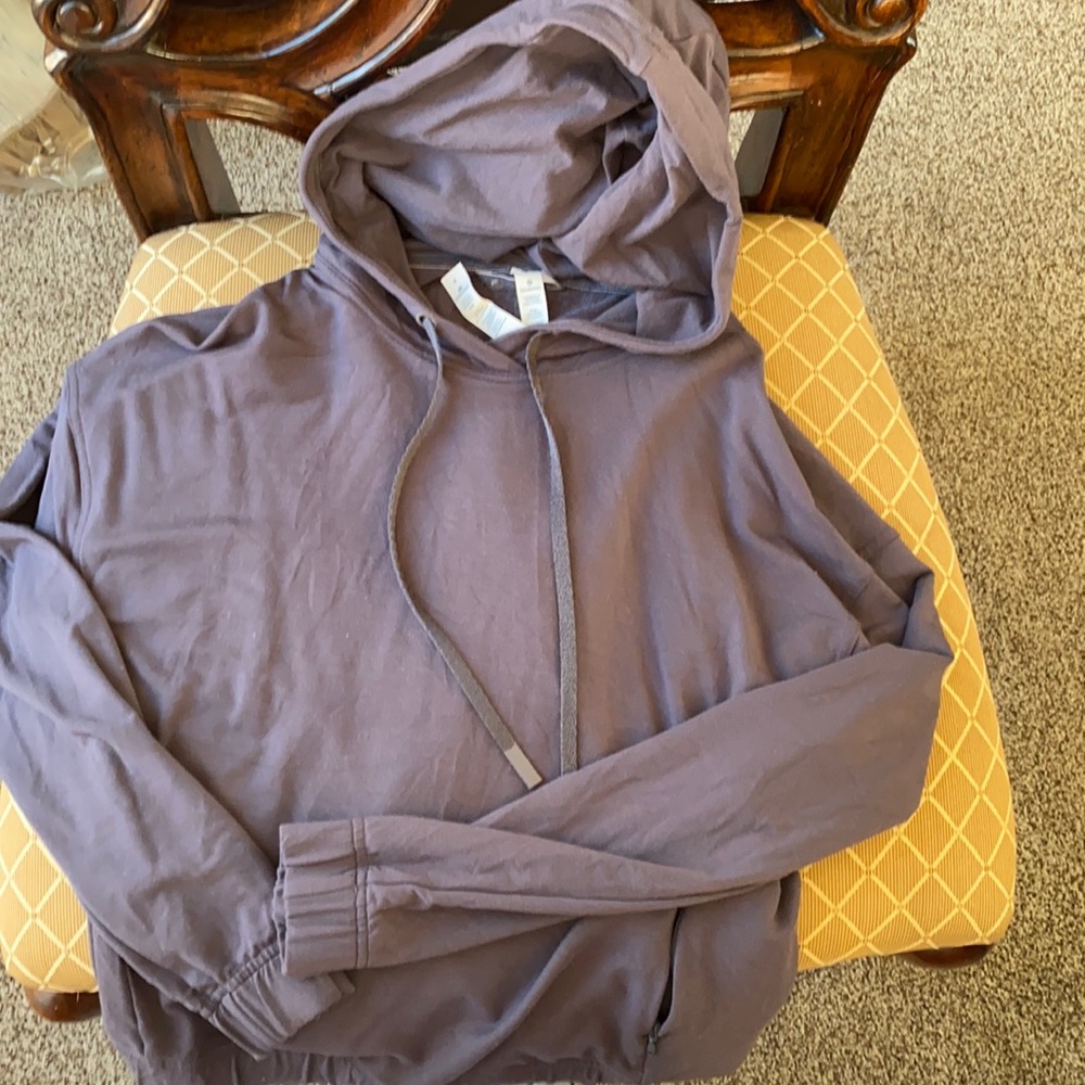 Lululemon twisted and tuck hoodie hoody jacket pullover grey 4 soft